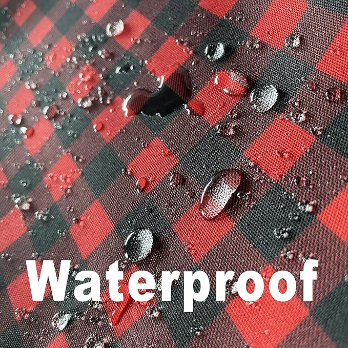 Red Gingham Christmas Plaid Tablecloth - Rectangular 58x102 Inch Water Resistant Table Cloth for Indoor/Outdoor Use - Holiday Table Cover for Kitchen, Picnics, and Parties