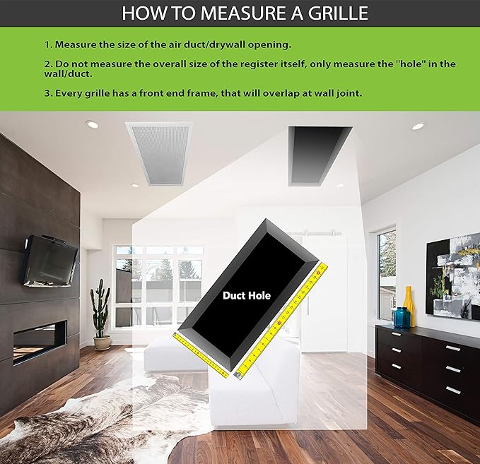 10" X 4" Adjustable AIR Supply Diffuser - HVAC Vent Cover Sidewall or Ceiling - Grille Register - High Airflow - Black [Outer Dimensions: 11.75" w X 5.75" h]