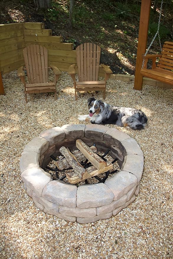SteelFreak Wagon Wheel Firewood Grate for Fire Pit - Made in The USA (28 Inch)