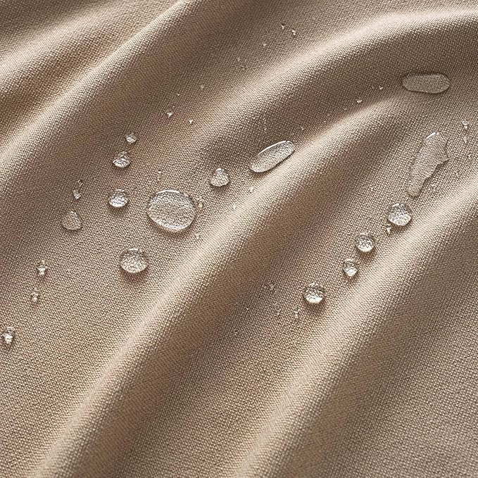 MIULEE Brown Linen Polyester Tablecloth 52x70 Inch Rectangle Table Cloth Waterproof,Stain Resistant & Wrinkle Resistant for Dining Party Wedding