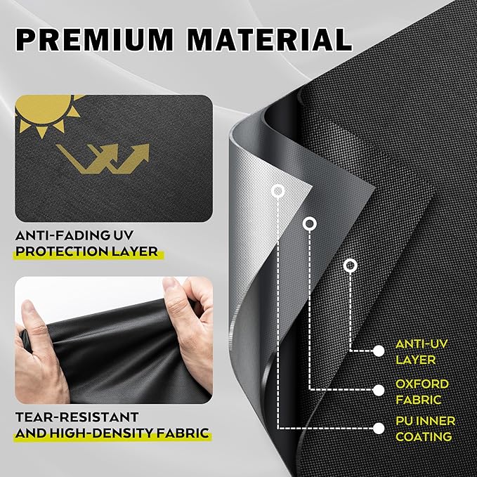 Griddle Cover for Electactic 2-Burner Barbecue Grill, Grill Cover for Electactic 2-Burner 16,000 BTU Propane Griddle-All Weather Protection