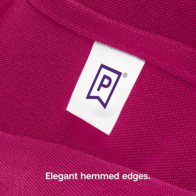 Gee Di Moda Rectangle Tablecloth - 90 x 156 Inch Fuchsia Table Cloth for 8 Foot Tables with Floor-Length Drop - Heavy Duty Washable Fabric for Holiday Party, Dinner, Weddings & Baby Shower