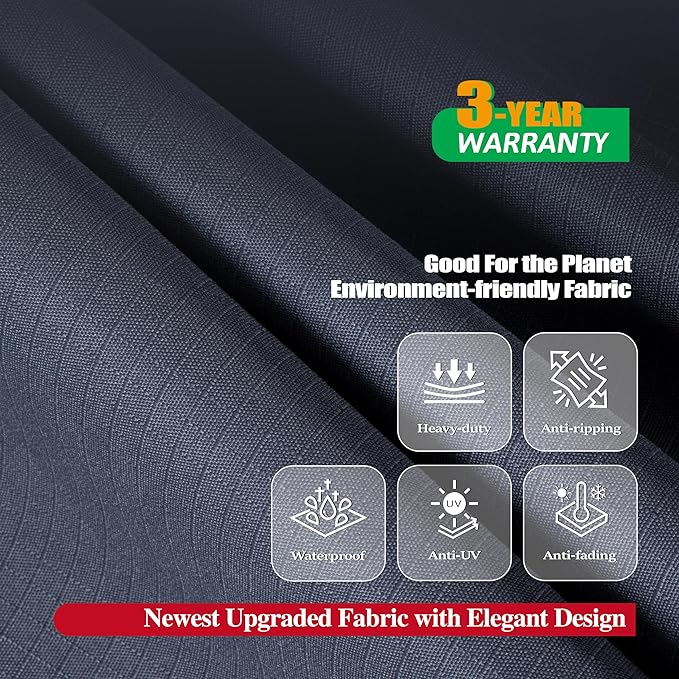 F&J Outdoors BBQ Cover, Waterproof Anti-UV for 3-4-5 Burner Liquid Propane Gas Grill, 55Wx24Dx44H in