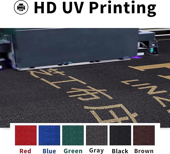Custom Rug Doormat Personalized Rug Commercial Carpet Any Size Color Logo Shape Pattern Entryway Welcome Non-Slip Area Rug Indoor and Outdoor Washable Entrance Mat Durable Wear Resistance