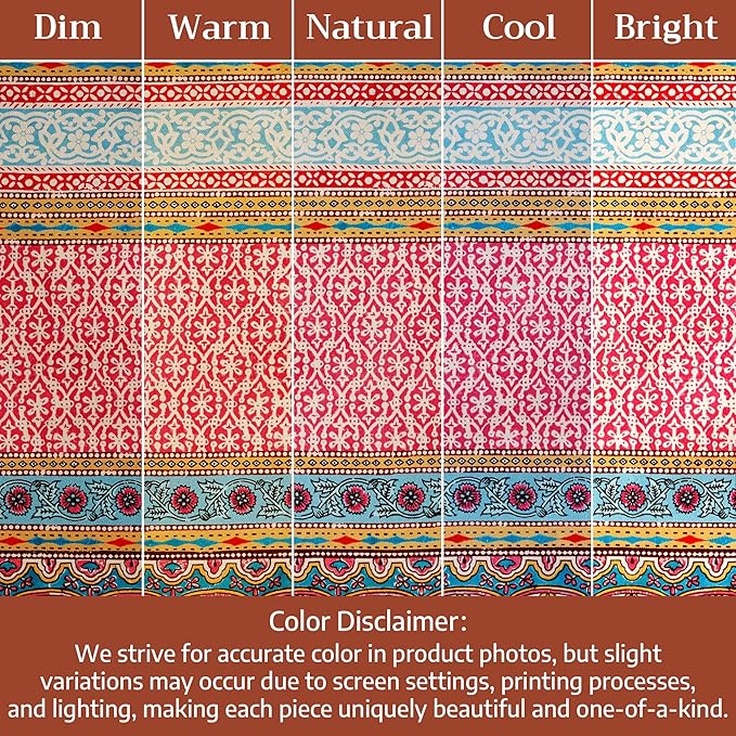 Maison d' Hermine Premium Table Cloth Rectangle Table 100% Combed Cotton 90 x 70 Inches Tablecloth Reusable Decorative for Dining Room, Farmhouse, Home, Party, Festive & Wedding - Lauris