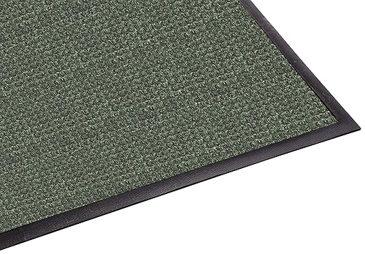 Guardian WaterGuard Indoor/Outdoor Wiper Scraper Floor Mat, Rubber/Nylon, 4'x14', Green