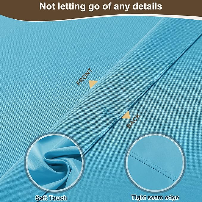 HolidayIdeas Outdoor Patio Curtains Waterproof with Rod Pocket 4 Pcs 54x95 Inch- Weatherproof Balcony Outdoor Curtains for Apartments,Porch, Gazebo, Pergola, Sliding Glass Door, Teal