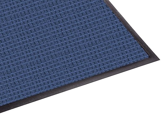 Guardian WaterGuard Indoor/Outdoor Wiper Scraper Floor Mat, Rubber/Nylon, 3'x16', Blue