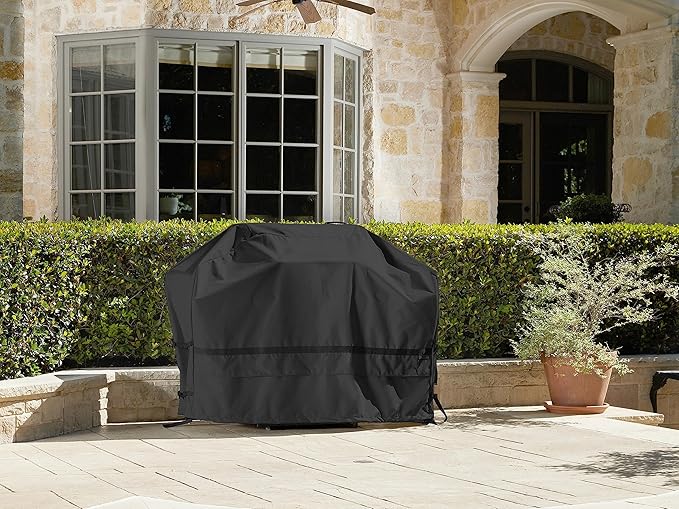 Covermates Grill Cover - Weather Resistant Outdoor Cover, Heavy Duty BBQ Covers for Large Outdoor Kitchen, Prestige 900D Polyester, 45 Inch, Black