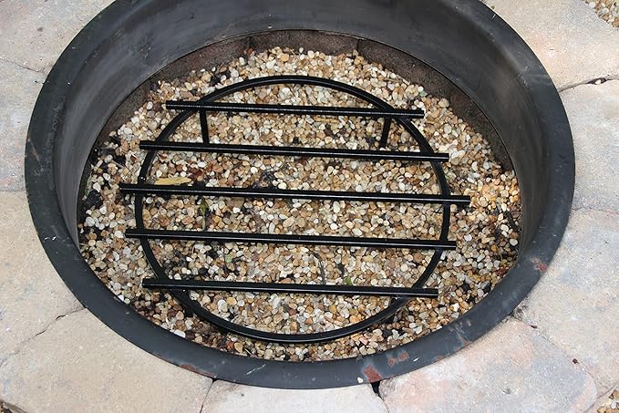 SteelFreak Classic Round Fire Pit Grate, 24 Inch Diameter - Made in The USA