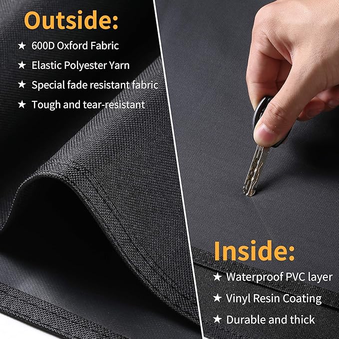 SUPJOYES 7106 Grill Cover for Weber Spirit 200 and 300 Series, 52 Inch BBQ Grill Covers, Heavy Duty Waterproof Barbecue Accessories