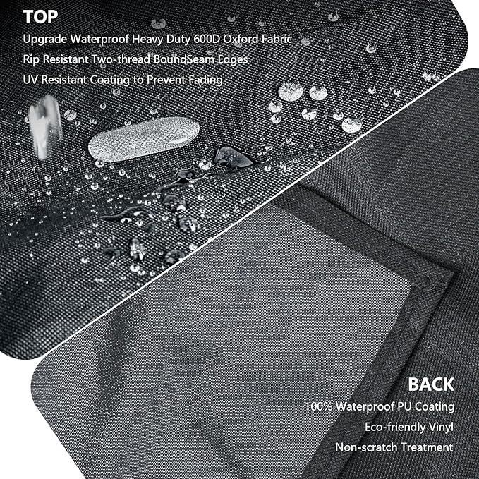 Outdoor Heavy Duty Waterproof Pellet Grill Cover for Traeger 34,Pro 34 Series Wood Pellet Smoker Grill,Texas and More,Full Length All Weather Protection Grill Cover for Traeger BAC380 BAC504,Black