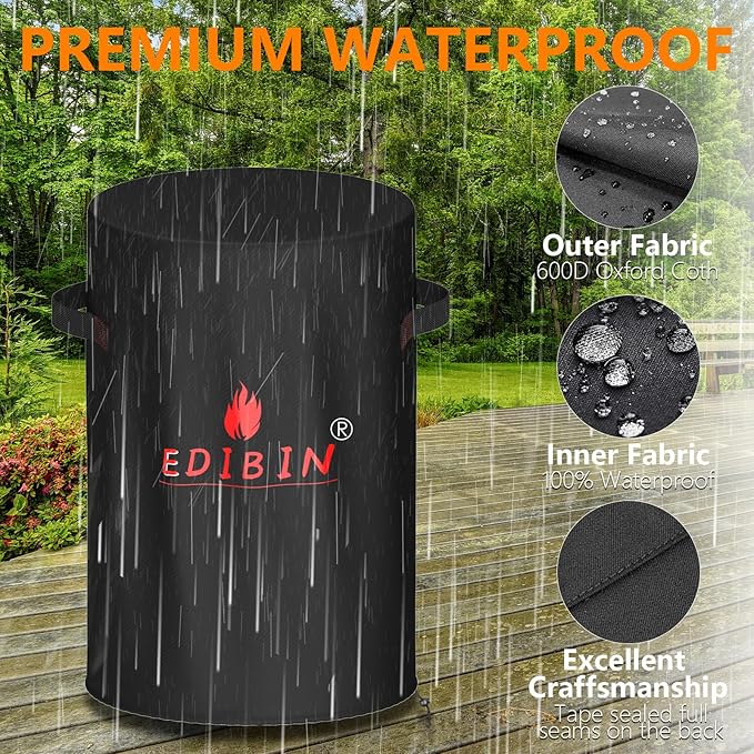 Fire Pit Cover for Ninja Fireside360,Compatible with Ninja Fireside360 Fire Pit ,600D Oxford with PVC,Waterproof Cover for Outdoor Heater & FirePit