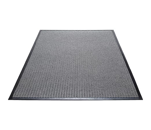 Guardian WaterGuard Indoor/Outdoor Wiper Scraper Floor Mat, Rubber/Nylon, 3'x20', Grey