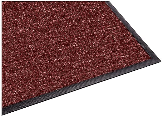 Guardian WaterGuard Indoor/Outdoor Wiper Scraper Floor Mat, Rubber/Nylon, 4'x16', Red