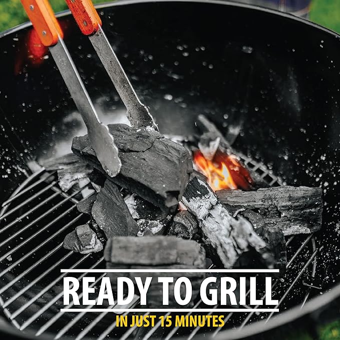 FOGO Super Premium Oak Restaurant Quality All-Natural Large Sized Hardwood Lump Charcoal for Grilling and Smoking, 17.6 Pound Bag