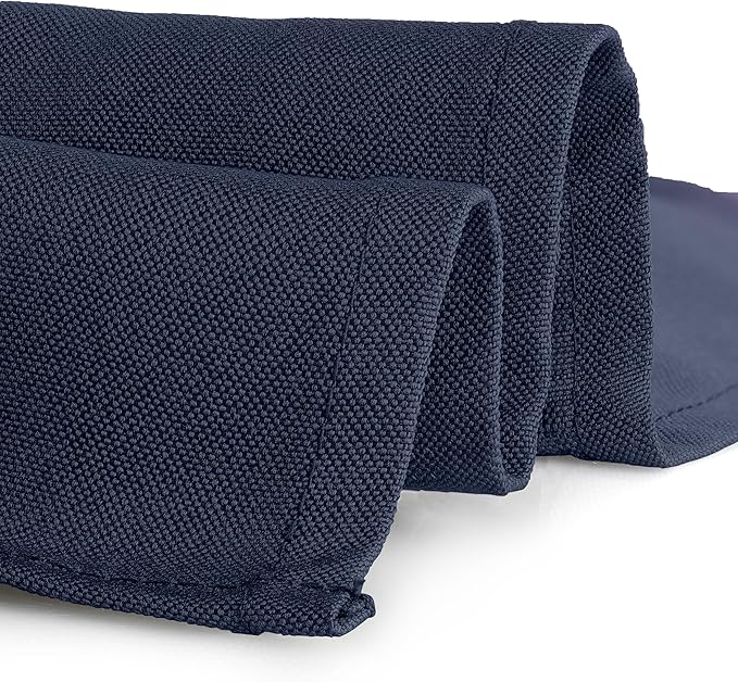 Gee Di Moda Rectangle Tablecloth - 60 x 126 Inch Navy Blue Table Cloth for 8 Foot Rectangle Tables - Heavy Duty Washable Fabric - for Holiday Party, Dinner, Weddings, Baby Shower & Events