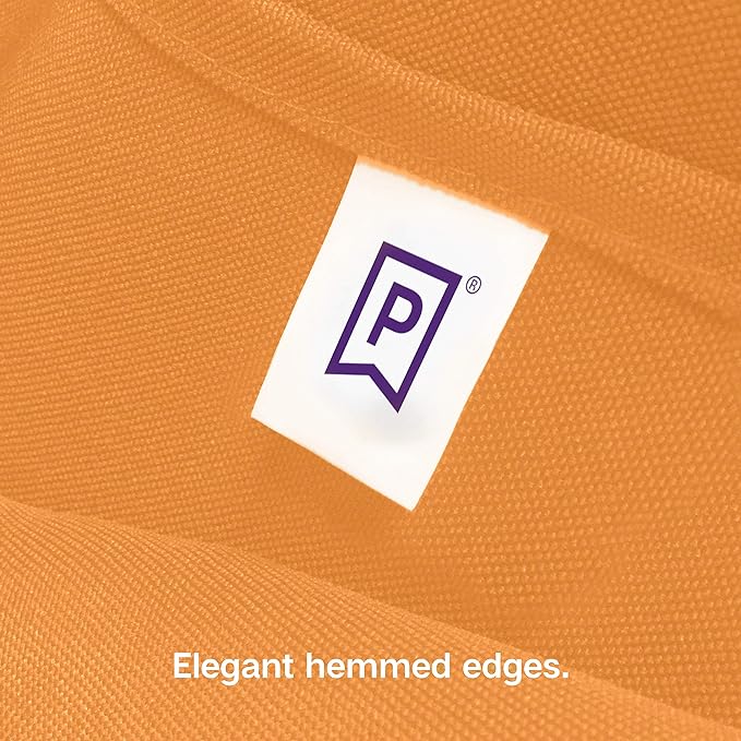 Gee Di Moda Rectangle Tablecloth - 60 x 102 Inch Orange Table Cloth for 6 Foot Rectangle Tables - Heavy Duty Washable Fabric - for Holiday Party, Dinner, Weddings, Baby Shower & Events