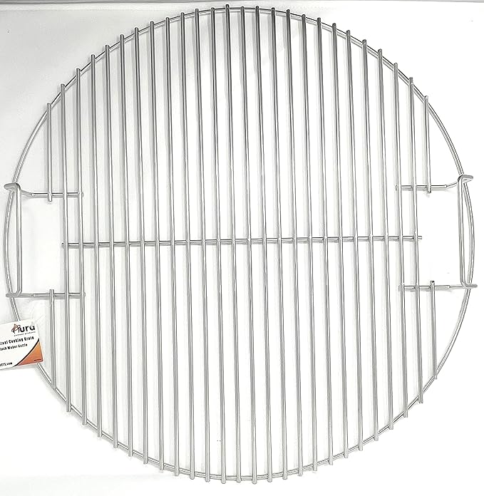 Aura Outdoor Products 22" Stainless Steel Upgraded Replacement Cooking Grate for Weber Kettle, Recteq Bullseye 22 Inches
