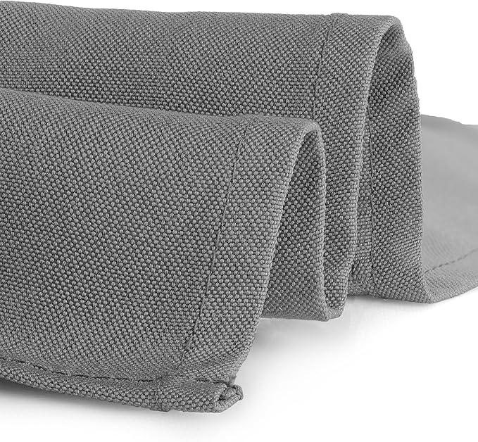 Gee Di Moda Rectangle Tablecloth - 90 x 132 Inch Charcoal Table Cloth for 6 Foot Tables with Floor-Length Drop - Heavy Duty Washable Fabric for Holiday Party, Dinner, Weddings & Baby Shower