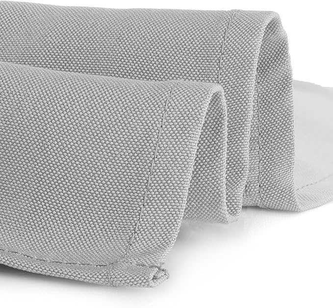 Gee Di Moda Rectangle Tablecloth - 60 x 126 Inch Silver Table Cloth for 8 Foot Rectangle Tables - Heavy Duty Washable Fabric - for Holiday Party, Dinner, Weddings, Baby Shower & Events