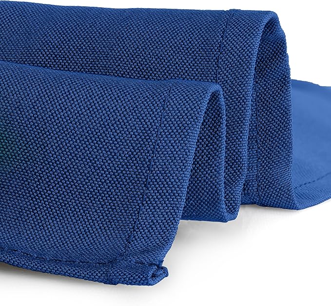Gee Di Moda Rectangle Tablecloth - 90 x 132 Inch Royal Blue Table Cloth for 6 Foot Tables with Floor-Length Drop - Heavy Duty Washable Fabric for Holiday Party, Dinner, Weddings & Baby Shower