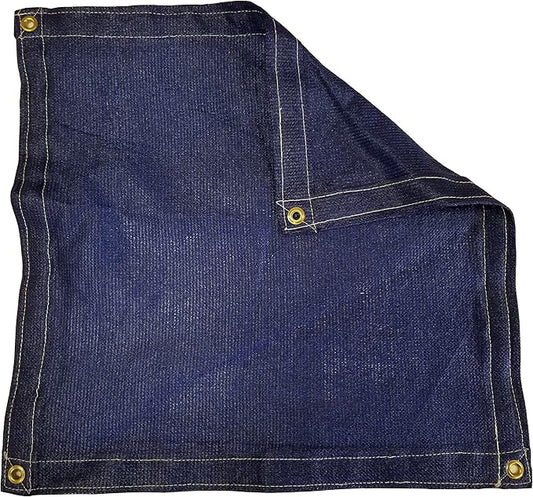 6 Ft. x 8 Ft. Blue Privacy Shade Mesh Tarp