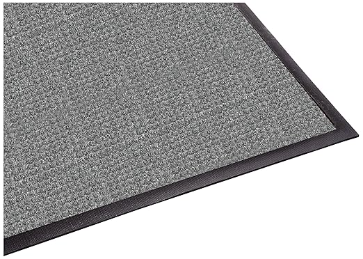Guardian WaterGuard Indoor/Outdoor Wiper Scraper Floor Mat, Rubber/Nylon, 6'x8', Grey