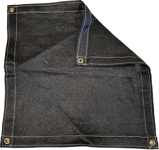 8 Ft. x 15 Ft. Black Privacy Shade Mesh Tarp